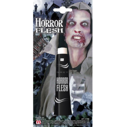 Hororový sivý make-up